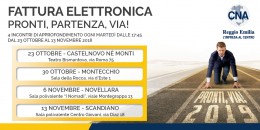 Fattura Elettronica: la via il roadshow CNA in tutta la provincia