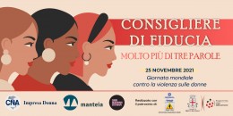 Giornata contro la violenza sulle donne. Webinar CNA sul consigliere di fiducia