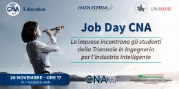 Job Day CNA per gli studenti Unimore della Laurea Triennale in Ingegneria Industria Intelligente