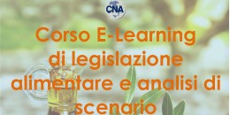 Primo corso CNA e-learning gratuito di Legislazione Alimentare 