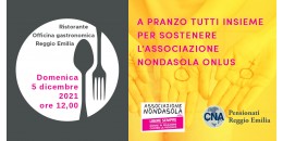 Pranzo benefico di CNA Pensionati a sostegno dell'associazione NonDaSola