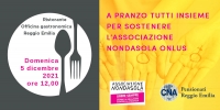 Un pranzo per sostenere l'Associazione NonDaSola Onlus