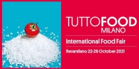 TuttoFood dal 22 al 26 ottobre 2021  alla Fiera di Milano